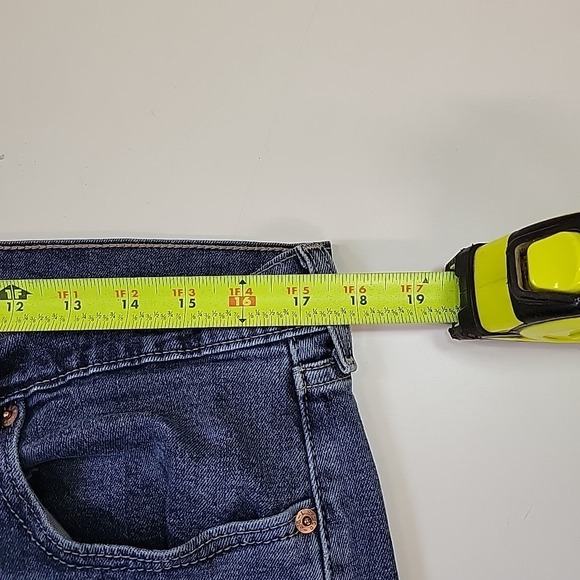 Signature Levi Strauss  Jeans Mens 36x29 Blue Denim Straight Relaxed Stretch - Picture 5 of 12